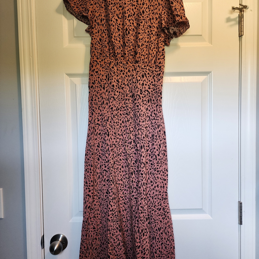 Pink Patterned Women's Dress